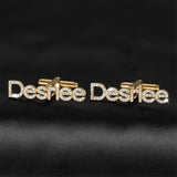 Radiance in Gold: Personalized Diamond-Studded 22K Cufflinks