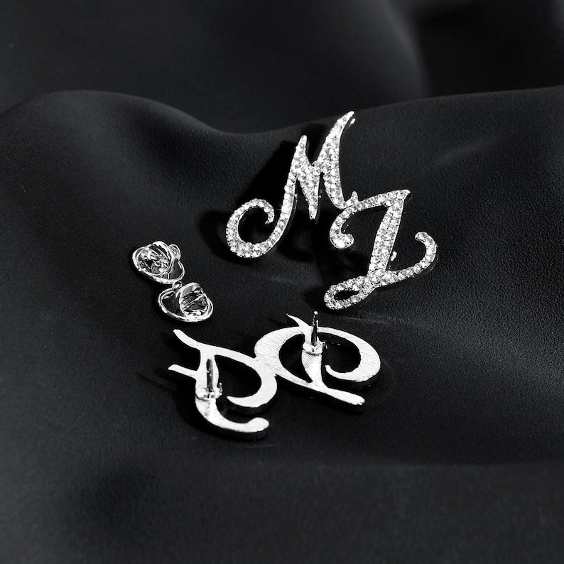 Timeless Style: Custom Diamond Letter Brooches