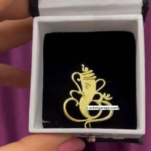 Ganesh Brooch & Lapel Pin – 22K Gold Plated & 925 Silver Plated | Elegant Lord Ganesha Accessory for Men & Women