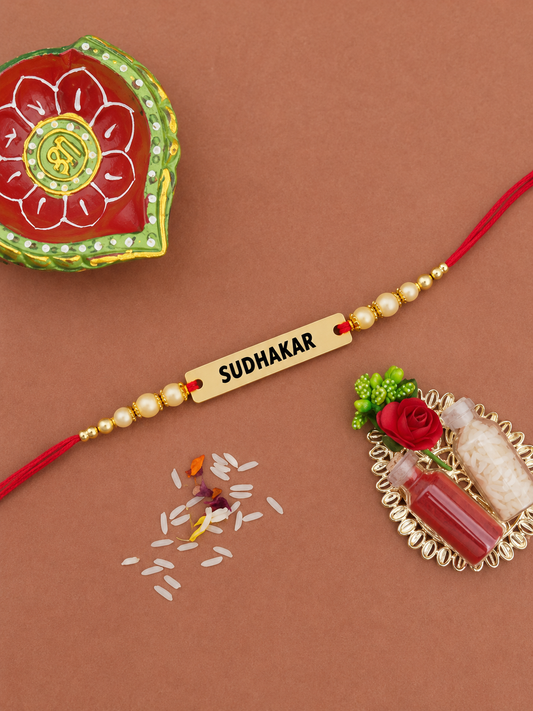 Personalized Rakhi with Name Engraving – Premium Custom Rakhi Gift