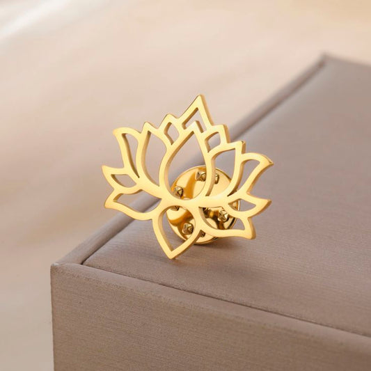 Lotus Flower Brooch