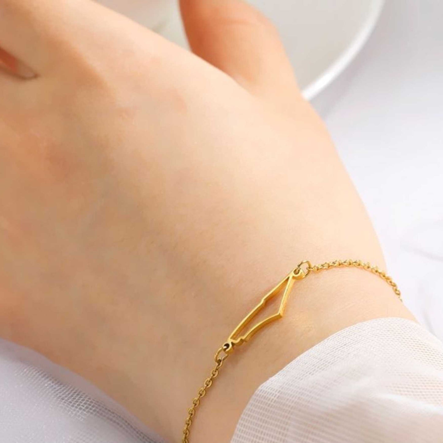 22K Gold & 925 Silver Palestine Bracelet | Long-Lasting Shine