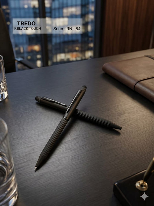 Personalized TREDO Matte Black Executive Ballpoint Pen & Stylus
