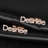 Radiance in Gold: Personalized Diamond-Studded 22K Cufflinks