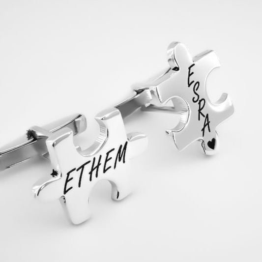 Personalized Puzzle Name Cufflinks – A Unique and Meaningful Gift