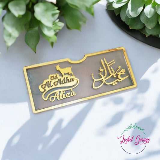 Shiny Gold Name Envelopes – Make Their Bakra Eid Extra Special