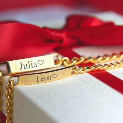 Timeless Couple Bracelets - Personalized, Anti-Tarnish Stainless Steel for Daily Style