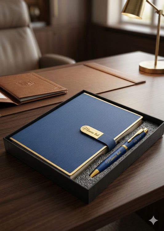 Personalized Executive A5 Diary & Matching Pen Premium Gift Set