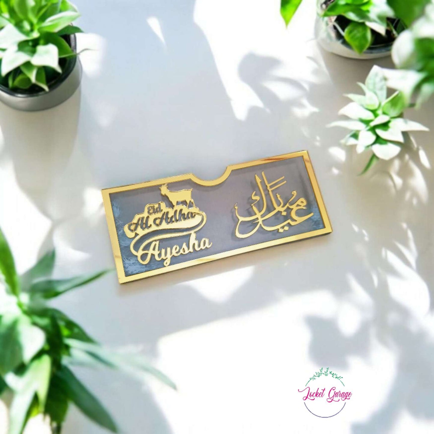 Shiny Gold Name Envelopes – Make Their Bakra Eid Extra Special