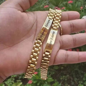 Personalized Name Bracelet for Men – Stainless Steel