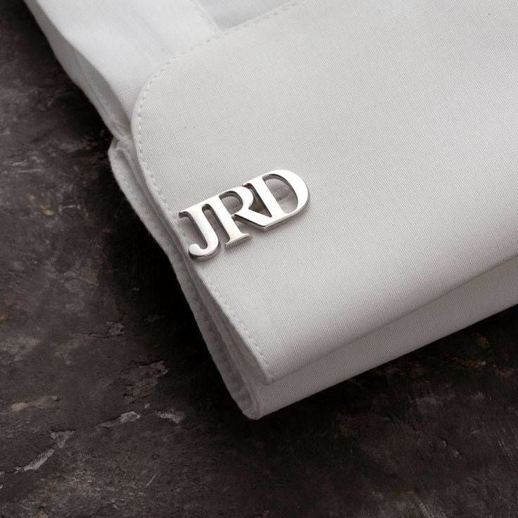 Customised Three Alphabets Initial Cufflinks