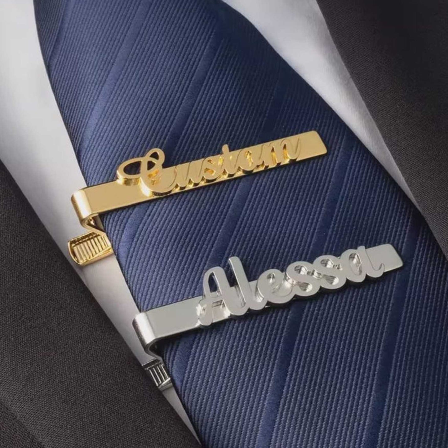 Exclusively Yours: Customised Name Tie Pins