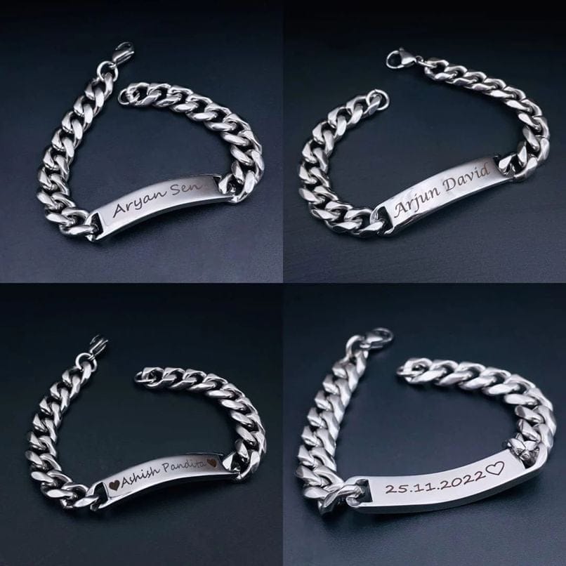 Engraved Bracelet in Gold & Silver – Timeless & Personal