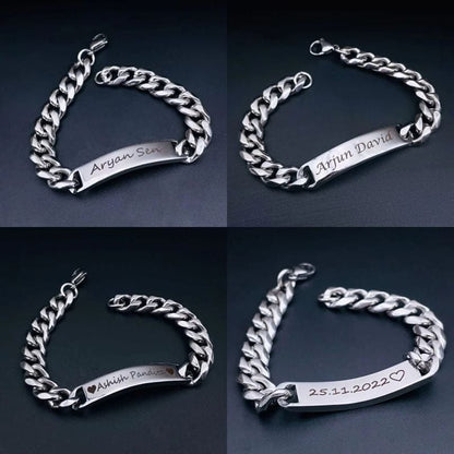 Engraved Bracelet in Gold & Silver – Timeless & Personal