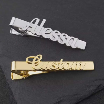 Exclusively Yours: Customised Name Tie Pins