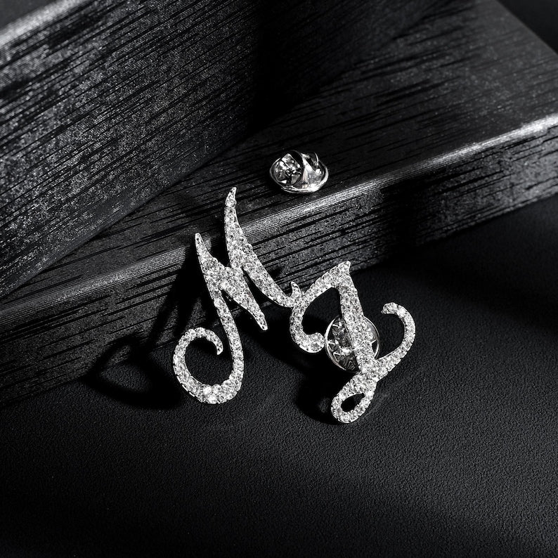 Timeless Style: Custom Diamond Letter Brooches