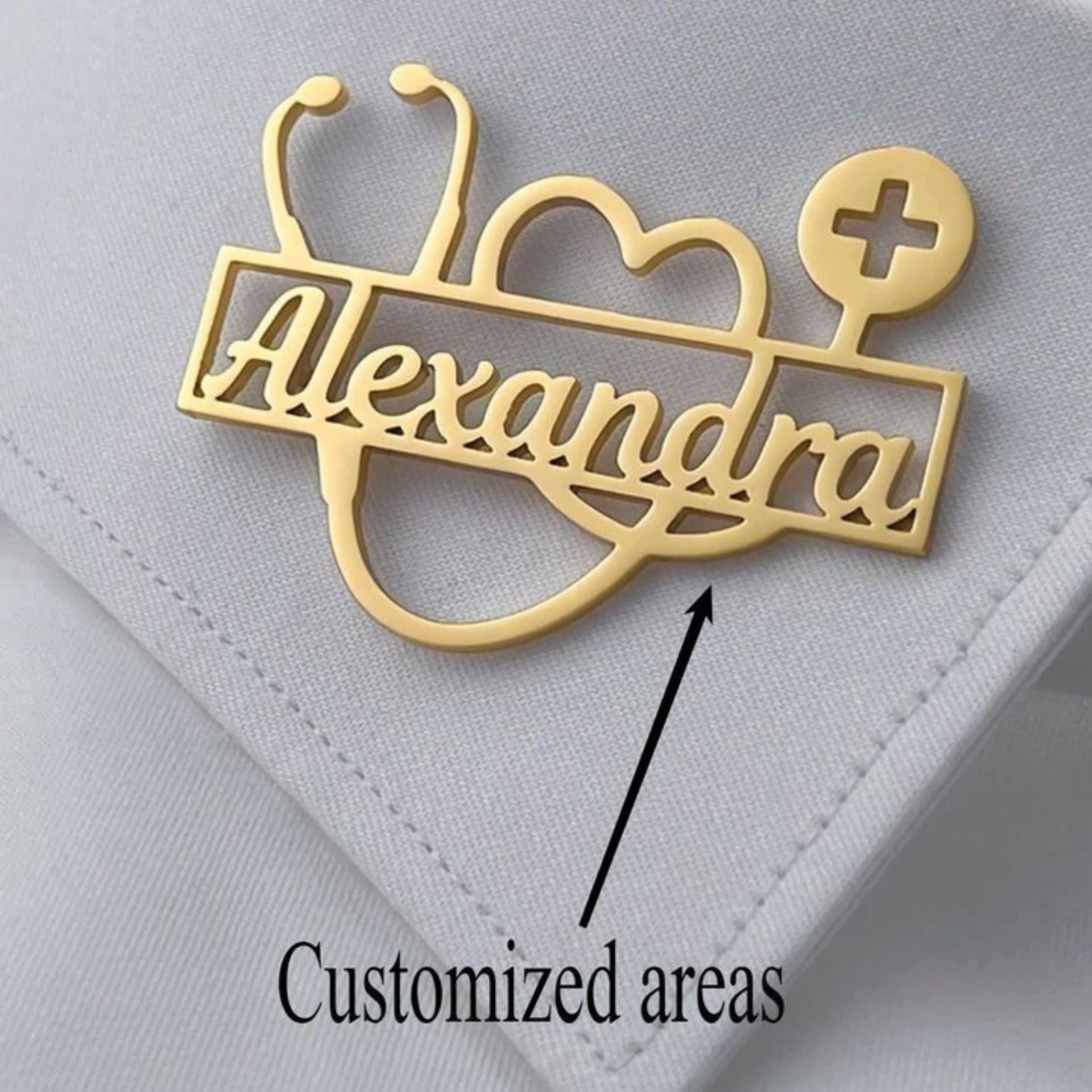 Exclusive DR Brooch with Custom Name – A Symbol of Elegance