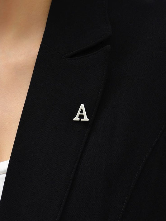 Customised Single Alphabet Name Brooch Unisex