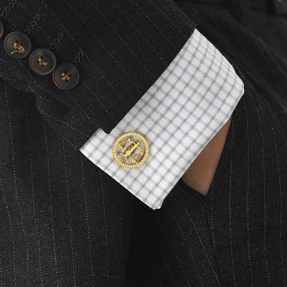 22K Gold-Plated Advocate Justice Cufflinks – High-Quality Symbol of Integrity