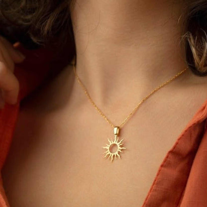 Suraj Sun Locket – 22K Gold Plated & 925 Silver Plated | Spiritual Energy Pendant for Power & Positivity