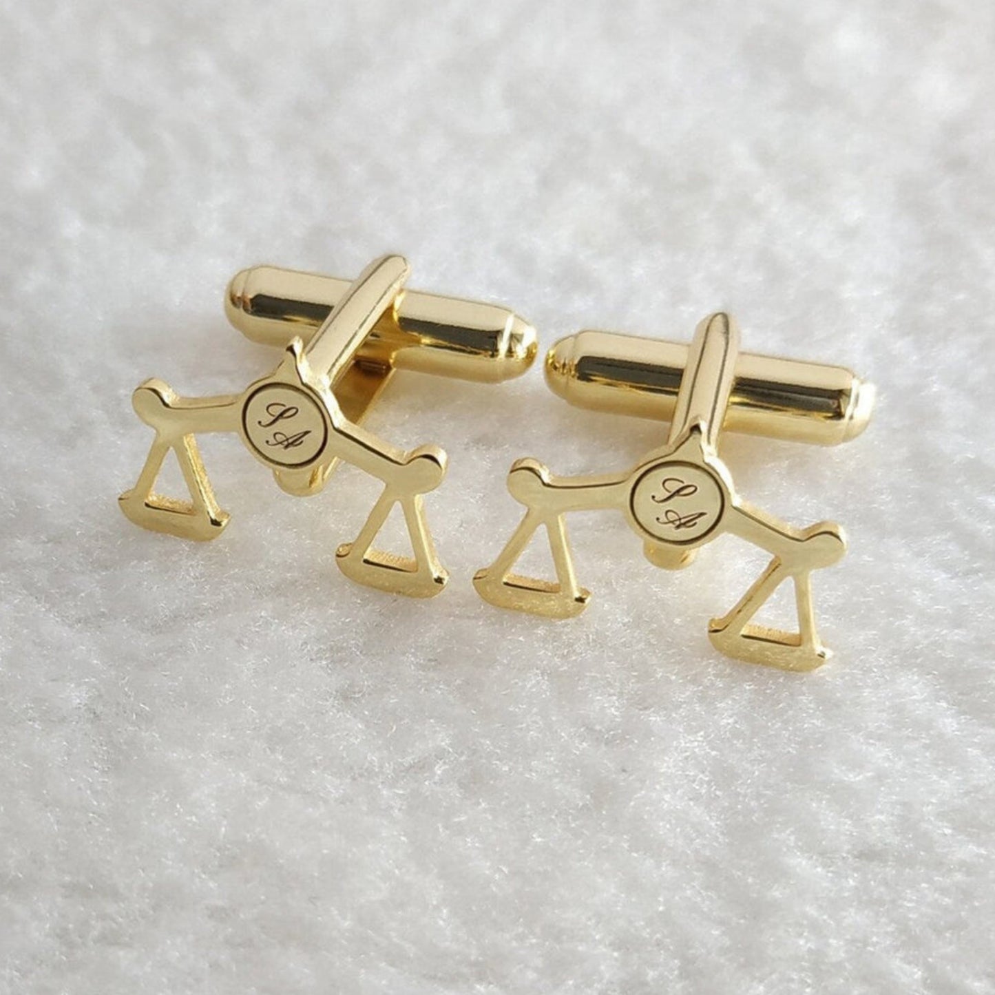 Empowering Elegance: Custom Initial Cufflinks for Advocates