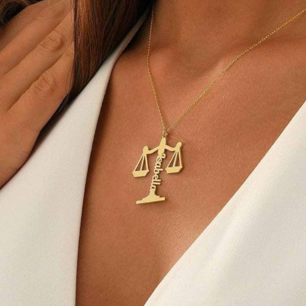 Personalized Advocate Name Necklace – 22-Carat Gold Plated