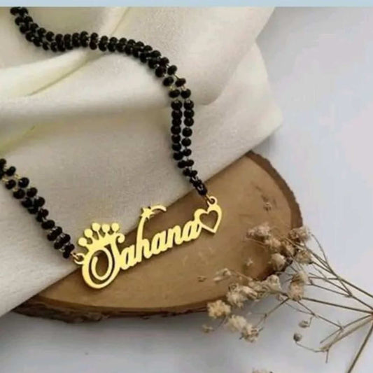 Love in Gold – Custom Name Mangalsutra with 22-Carat Plating