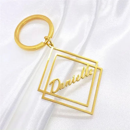 Personalised Name in Heart Shaped Keychain
