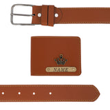 Wallet And Belt Tan Combo